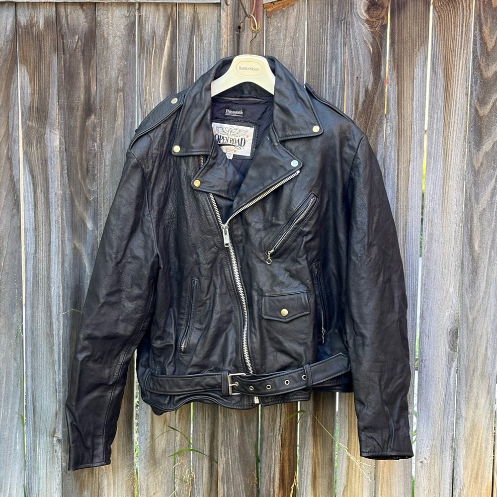 OPEN ROAD THINSULATE Men’s Vintage Biker Jacket in XL